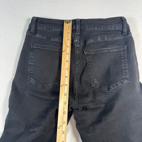 Pistola Jeans Womens 27 Black Straight Leg Mid Rise - Picture 10 of 12